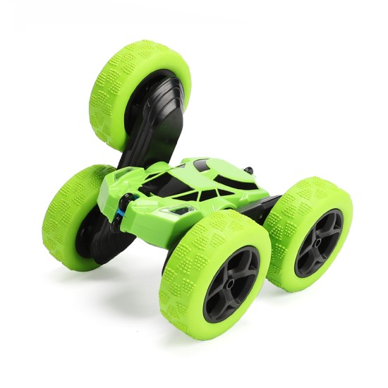 STUNT CAR ZHONGYI 828A ROCK CRAWLER 360 GRAUS FLIP TOY VERDE